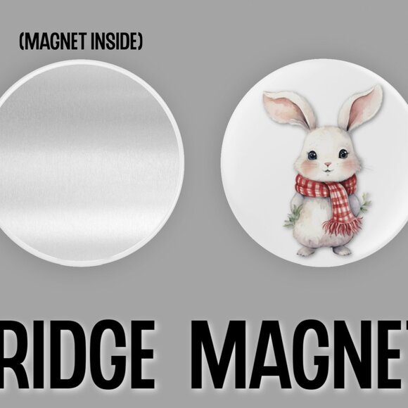 Christmas Fridge Magnets Set Of 6 Metal Magnets For Home Office Kitchen School - Picture 3 of 6